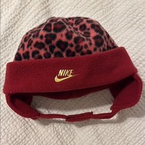 Nike Kids Red Leopard Print Hat